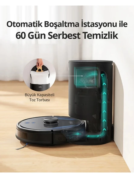 Anker Eufy LR30 Hybrid Plus Çöp İstasyonlu Akıllı Robot Süpürge - 6