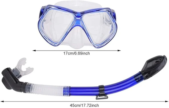 Techtic Paletli Şnorkel Seti Tüplü Dalış Ekipmanları Yüzgeç Dalış Gözlüğü Seti 37-41(S-M)42-47(L-XL) - 2