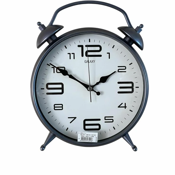 Dekoratif Masa ve Duvar Saati Peter Saat Füme Renk ürün görseli