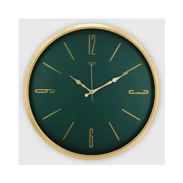 Dekoratif Duvar Saati Gold 50 CM - 1