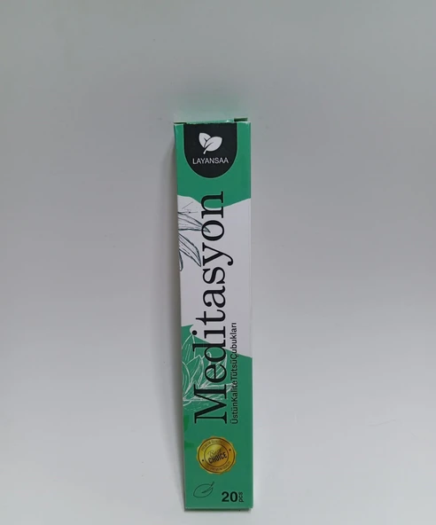 Tedi Sanat Çubuk Tütsü Meditasyon 20 Adet (1 Paket) Layansaa