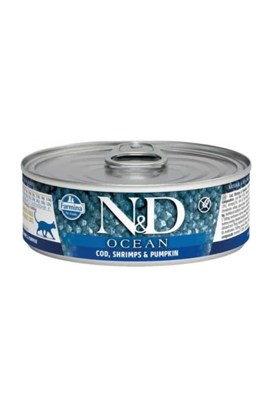 N&D Neo Pet Market Nd Ocean Morina Karides Bal Kabaklı Kedi Konserve 80 g
