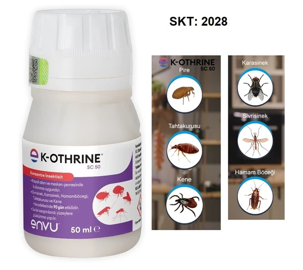 Bayer K-Othrine® SC 50 50ml Kokusuz Orijinal İlaç, Karınca, Kene, Sinek, Hamamböceği