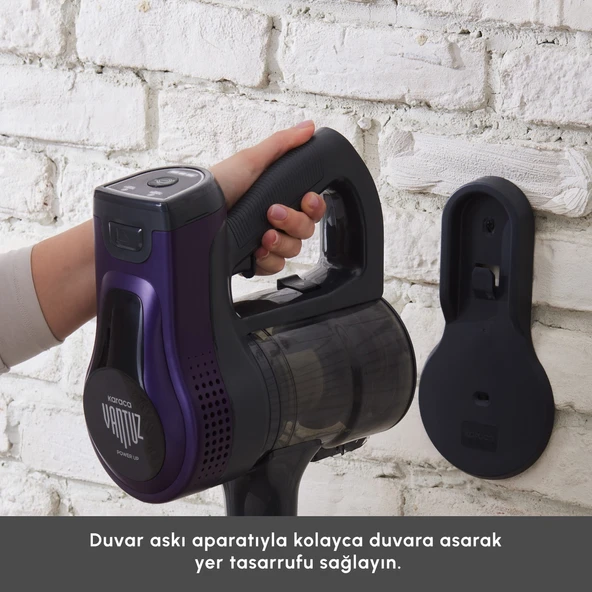 Karaca Vantuz Power Up Max Dikey Süpürge Grape Purple - 12