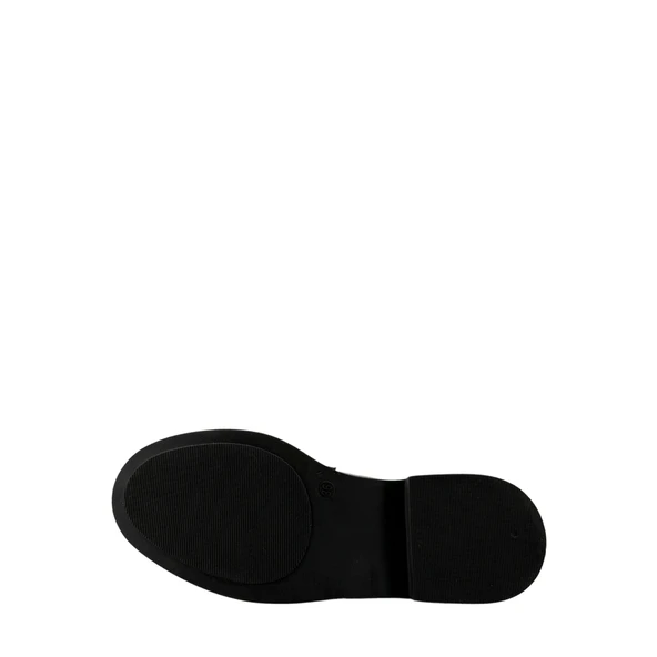 Disparita 257002 Hakiki Deri Loafer Kadın Ayakkabı Metal Tokalı - 7