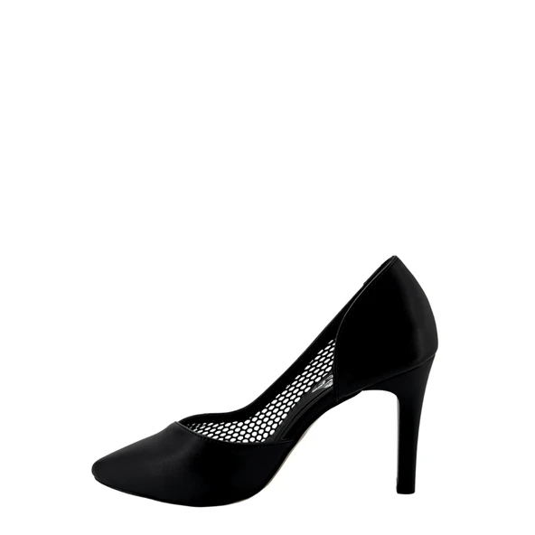 Hobby 26757 Deri Stiletto Kadın Ayakkabı File Detaylı - 8