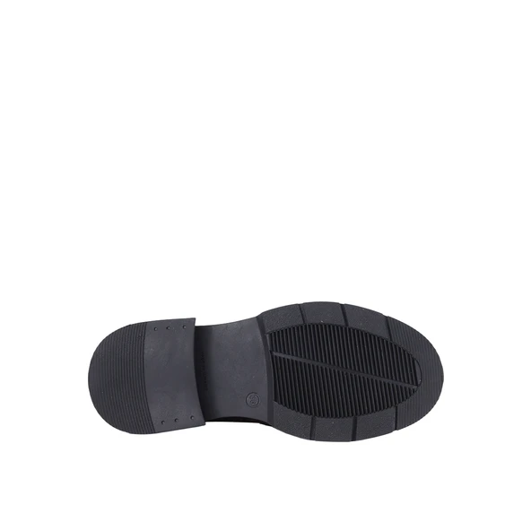 Disparita 257003 Hakiki Deri Loafer Kadın Ayakkabı Tokalı Fırfırlı - Resim 7