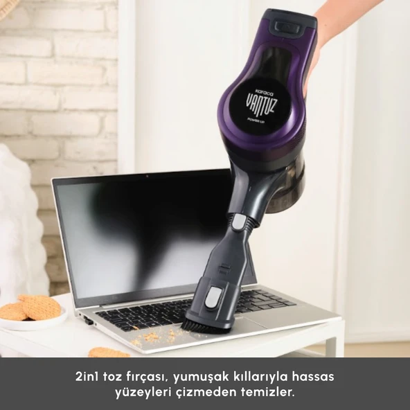 Karaca Vantuz Power Up Max Dikey Süpürge Grape Purple - 8