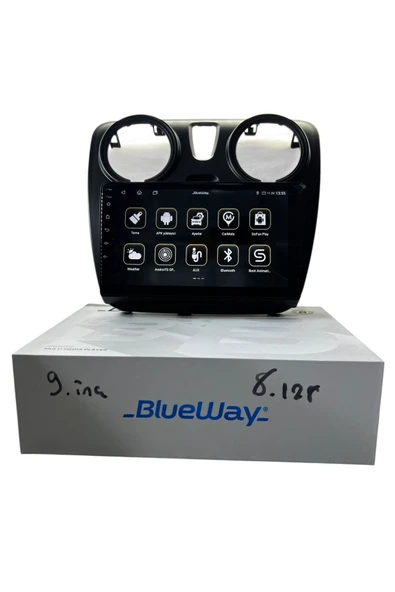 DACİA LODGY-DOKKER BLUEWAY 8-128 TAM PROFESYONEL OEM MULTİMEDİA - 2
