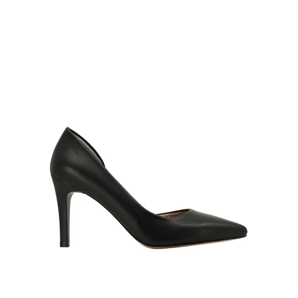 Hobby 26448 Hakiki Deri Stiletto Kadın Ayakkabı - 1