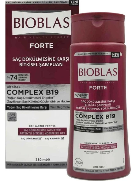 Bioblas Forte Bitkisel Şampuan 360 ml