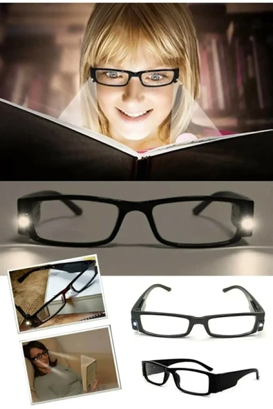 Mucit Home 2 Ledli Kitap Okuma ışıklı gözlük