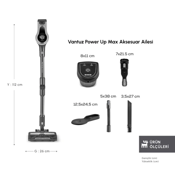 Karaca Vantuz Power Up Max Dikey Süpürge Silver - 3