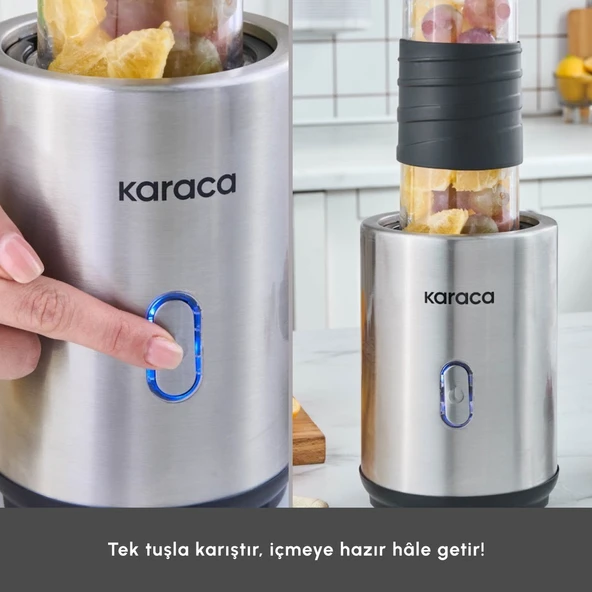 Karaca Smooth and Move Inox 350W Personal Kişisel Smoothie Blender - 7