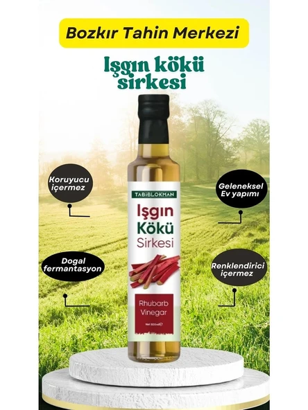 Bozkır Tahin Merkezi Işkın Kökü Sirkesi Doğal Fermantasyon 500 ml