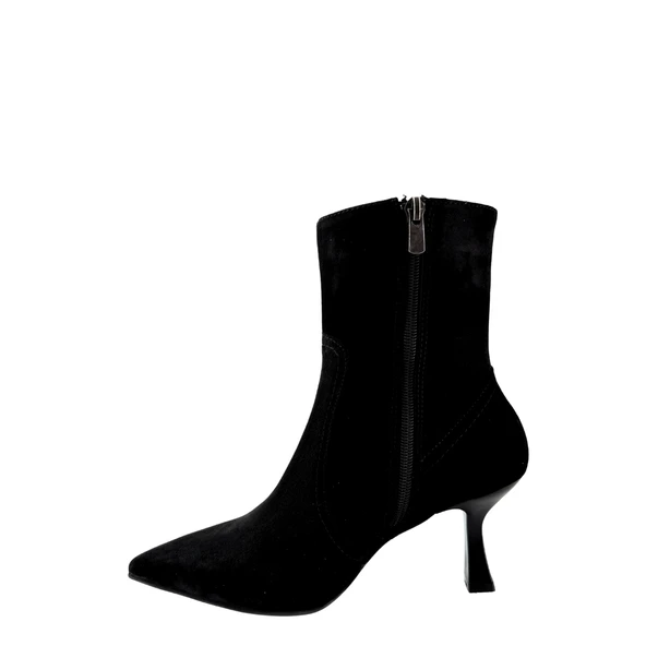 Hobby 2660 Hakiki Deri İnce Topuklu Kadın Bot - Resim 12