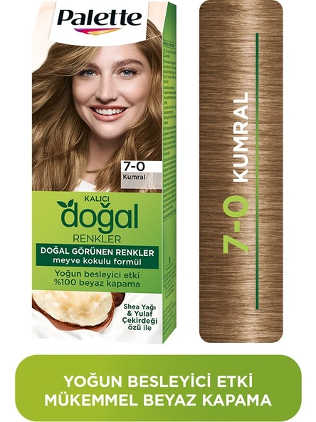 Palette Doğal Renkler 7-0 Kumral Saç Boyası Shea Yağı & Yulaf Çekirdeği Özü İle ürün görseli 1