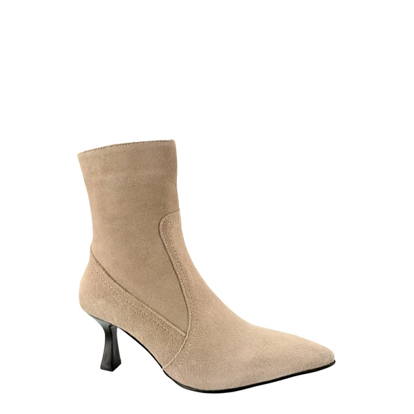 Hobby 2660 Hakiki Deri İnce Topuklu Kadın Bot - Resim 2