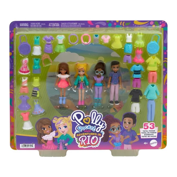 HWP23 Polly Pocket Adventures in Rio Moda Oyun Paketi - 3