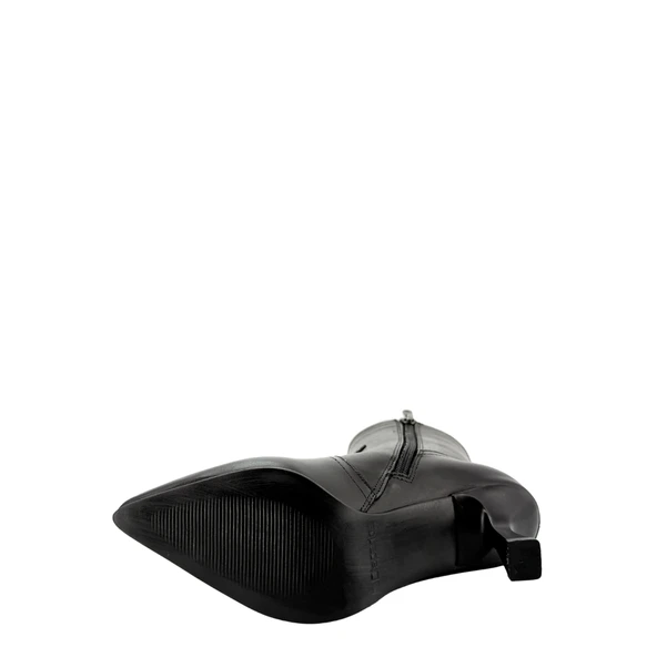 Hobby 2660 Hakiki Deri İnce Topuklu Kadın Bot - Resim 7