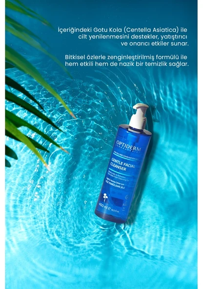 Optiderm Yüz ve Cilt Temizleme Jeli Yağlı ve Karma Ciltler 400ml - 3