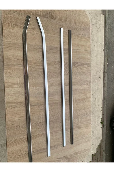 Tofaş Cam Çıtası Krom Doğan Şahin 4 Parça Kalıplı Yeni Model Paslanmaz Çelik - Resim 4