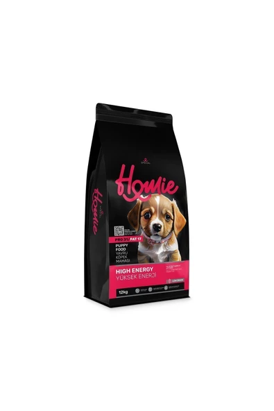 Homie Düşük Tahıllı High Energy Tavuklu Yavru Köpek Maması 12 Kg ürün görseli 1