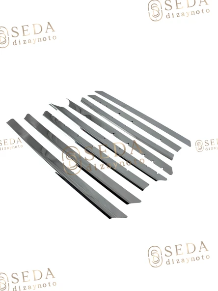 VW T4 Transporter Van 1995 > 2003 Ön Panjur 8 Prç. P. Çelik- Caravelle-Multivan - Resim 4