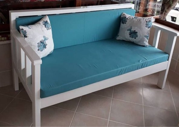 BUĞLEM 180cm-70 cm-Ahşap Sağlam Sedir Bahçe Teras Koltuk - 2