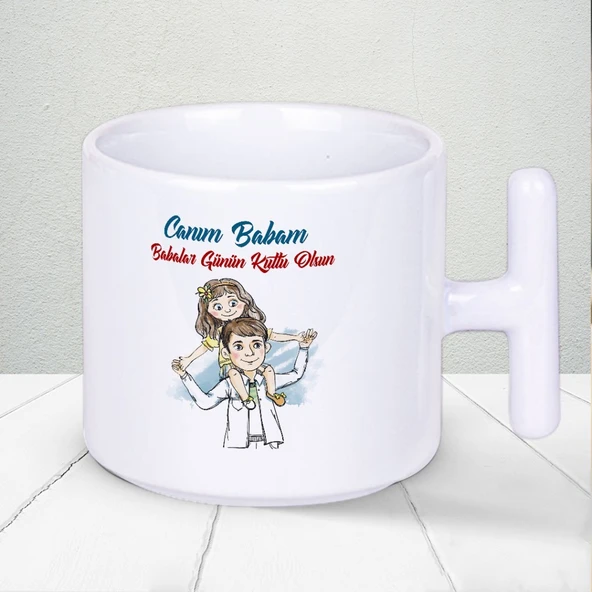 Sevginizi Hediyeye Dönüştürün! Canım Babam Babalar Günün Kutlu Olsun Yazılı T Kupa Bardak ürün görseli