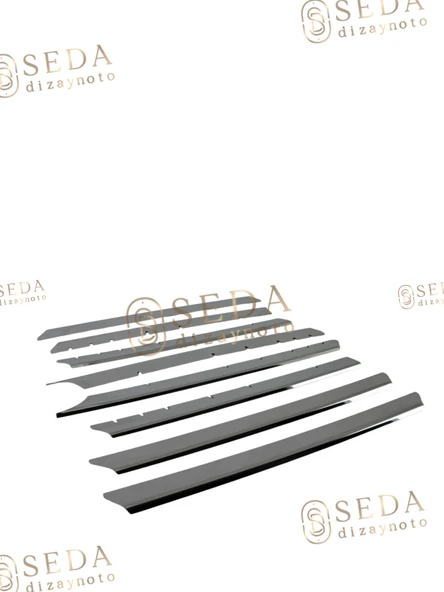 VW T4 Transporter Van 1995 > 2003 Ön Panjur 8 Prç. P. Çelik- Caravelle-Multivan - Resim 2