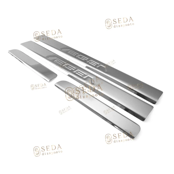 Fiat Egea SD/HB/SW 2015 > Kapı Eşiği 4 Prç. P. Çelik ürün görseli