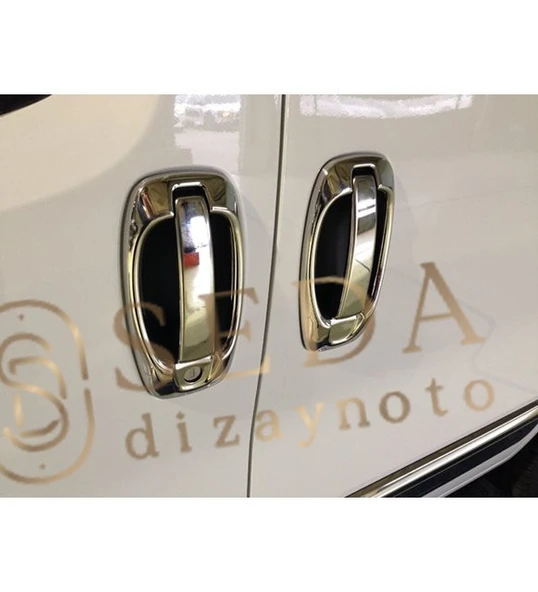 Citroen Nemo Minivan/Mpv 2007 > Kapı Kolu 4 Kapı 8 Prç. P. Çelik (Set) - Resim 5