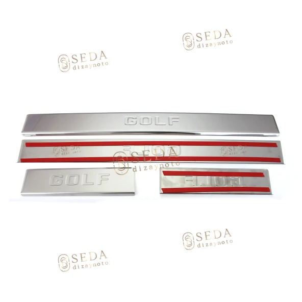 VW Golf 7 HB 2013 > Kapı Eşiği 4 Prç. P. Çelik - Resim 3