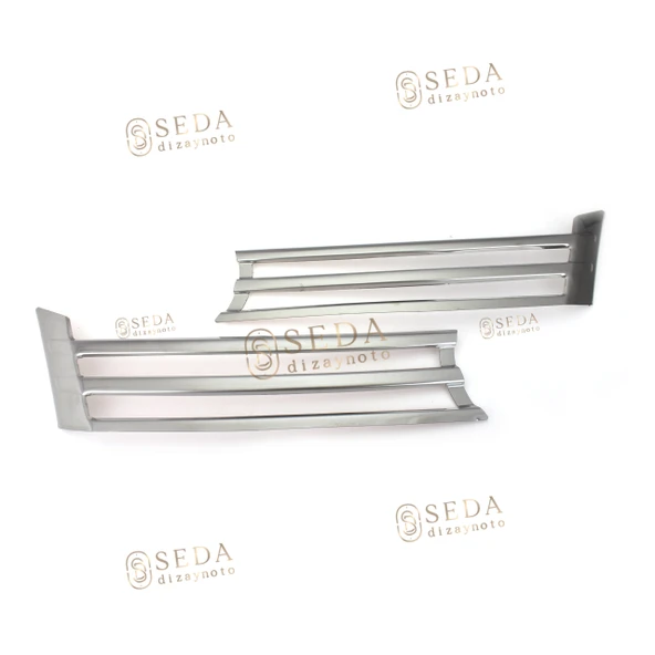 VW Caddy Mini Van 2010 > 2014 Ön Panjur 2 Prç. P. Çelik - Resim 2