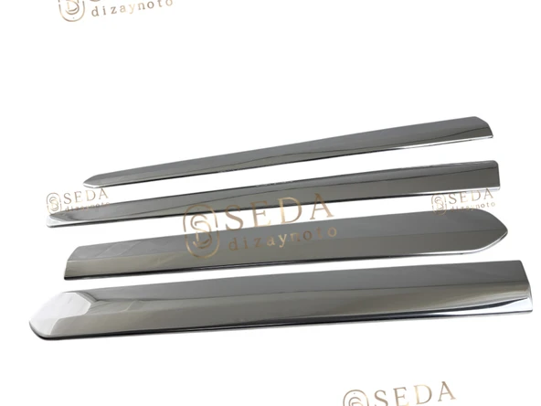 Fiat Doblo 2 Panel Van/Lav 2010 > Yan Kapı Çıtası 4 Prç. P. Çelik - Resim 2