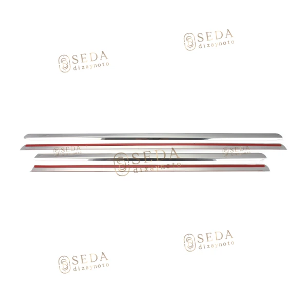 Dacia Sandero 1 HB 2008 > 2012 Cam Çıtası 4 Prç. P. Çelik - Resim 4