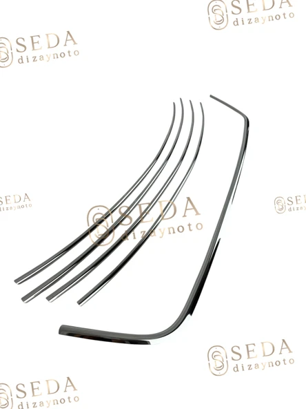 VW Caddy Mini Van 2010 > 2014 Ön Tampon Çıtası 5 Prç P. Çelik (Comfort - Resim 4