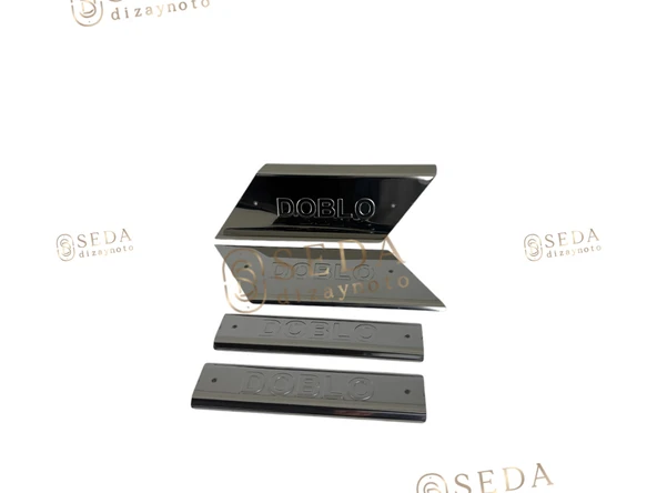 Fiat Doblo 1 Panel Van/Lav 2000 > 2010 İç Kapı Eşiği 4 Prç. P. Çelik ürün görseli