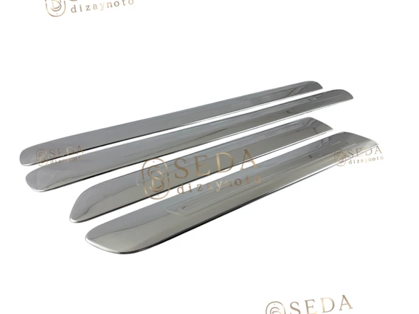 Fiat Doblo 1 Facelift Panel Van/Lav 2006 > 2010 Yan Kapı Çıtası 4 Prç. P. Çelik (Geniş) ürün görseli