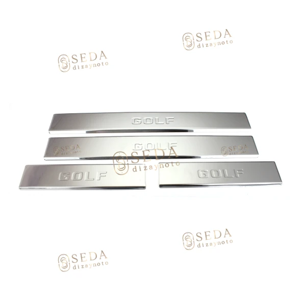 VW Golf 6 HB /SW 2010 > 2013 Kapı Eşiği 4 Prç. P. Çelik - Resim 2