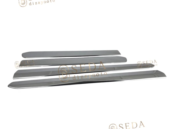 Fiat Doblo 2 Panel Van/Lav 2010 > Yan Kapı Çıtası 4 Prç. P. Çelik - Resim 8