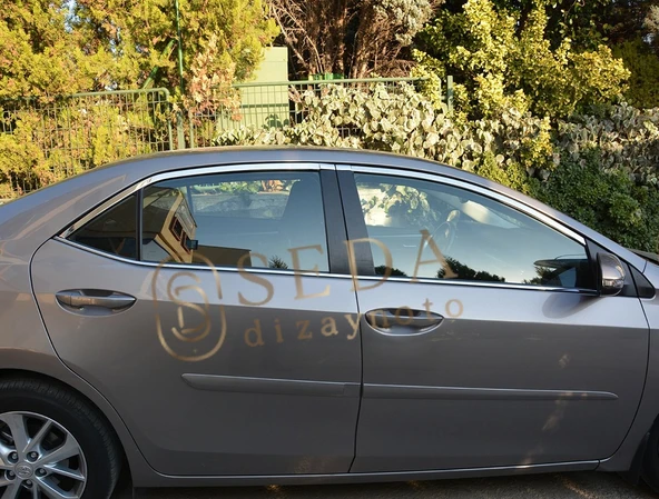 Toyota Corolla SD 2013 > 2019 Cam Çıtası 4 Prç. P. Çelik - Resim 4