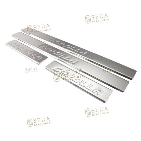 Toyota Corolla SD 2007 > 2012 Kapı Eşiği 4 Prç. P. Çelik ürün görseli