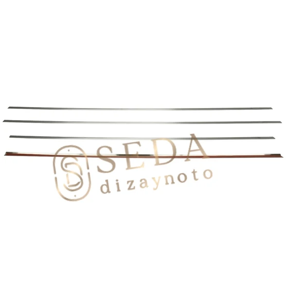 Toyota Corolla HB /SD 1998 > 2003 Cam Çıtası 4 Prç.P. Çelik - Resim 2