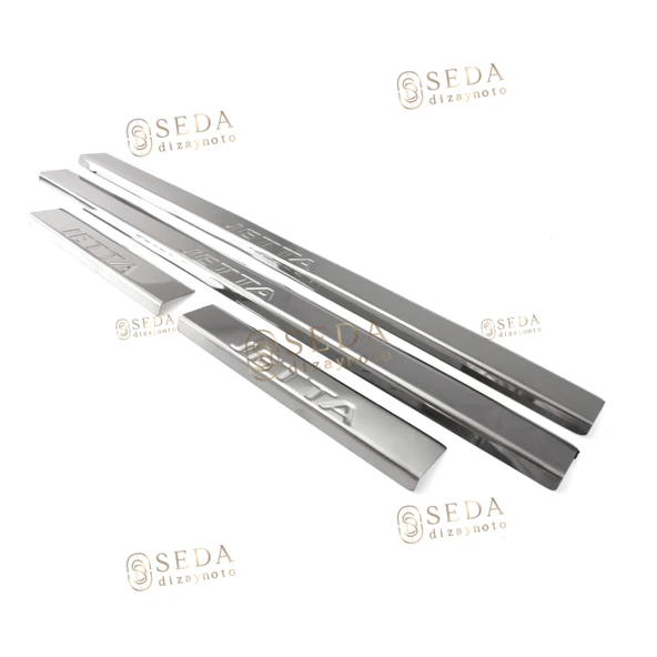 VW Jetta 5 SD 2005 > 2011 Kapı Eşiği 4 Prç. P. Çelik ürün görseli