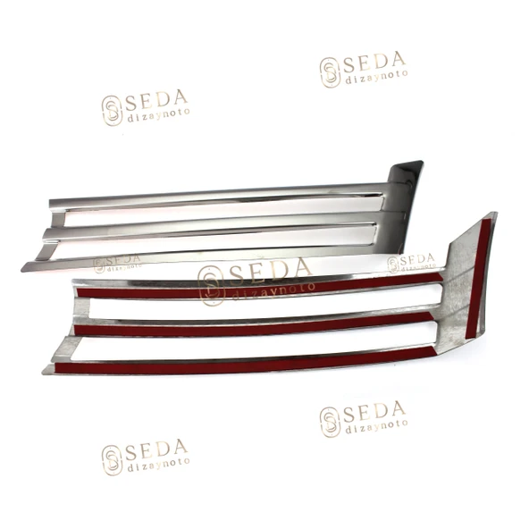 VW Caddy Mini Van 2010 > 2014 Ön Panjur 2 Prç. P. Çelik - Resim 3