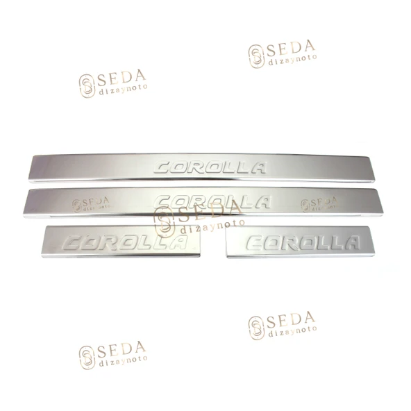 Toyota Corolla SD 2007 > 2012 Kapı Eşiği 4 Prç. P. Çelik - Resim 2