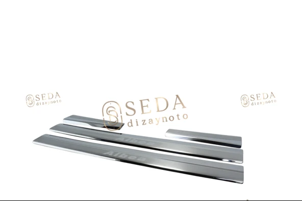 Fiat Albea SD 2002 > 2012 Kapı Eşiği 4 Prç. P. Çelik - Resim 2
