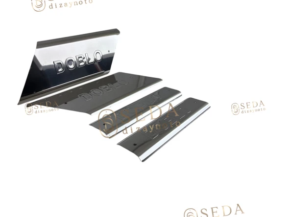 Fiat Doblo 1 Panel Van/Lav 2000 > 2010 İç Kapı Eşiği 4 Prç. P. Çelik - Resim 2